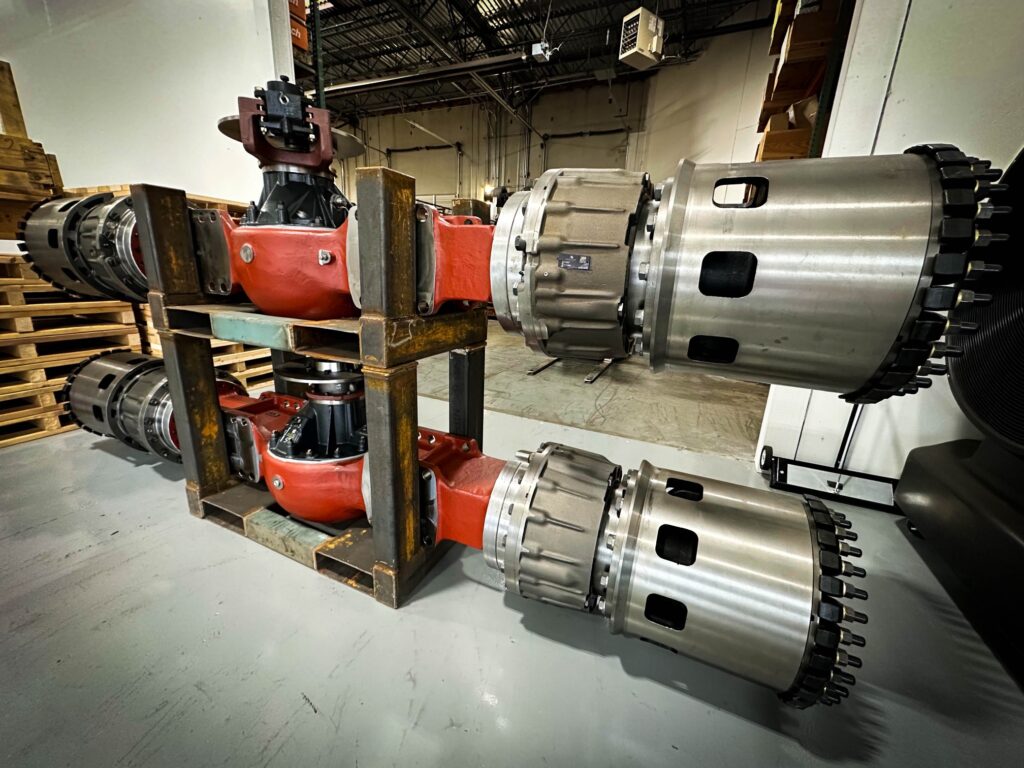 A tandem set of Axletech PRC7545 at Heavy Duty Transaxle.